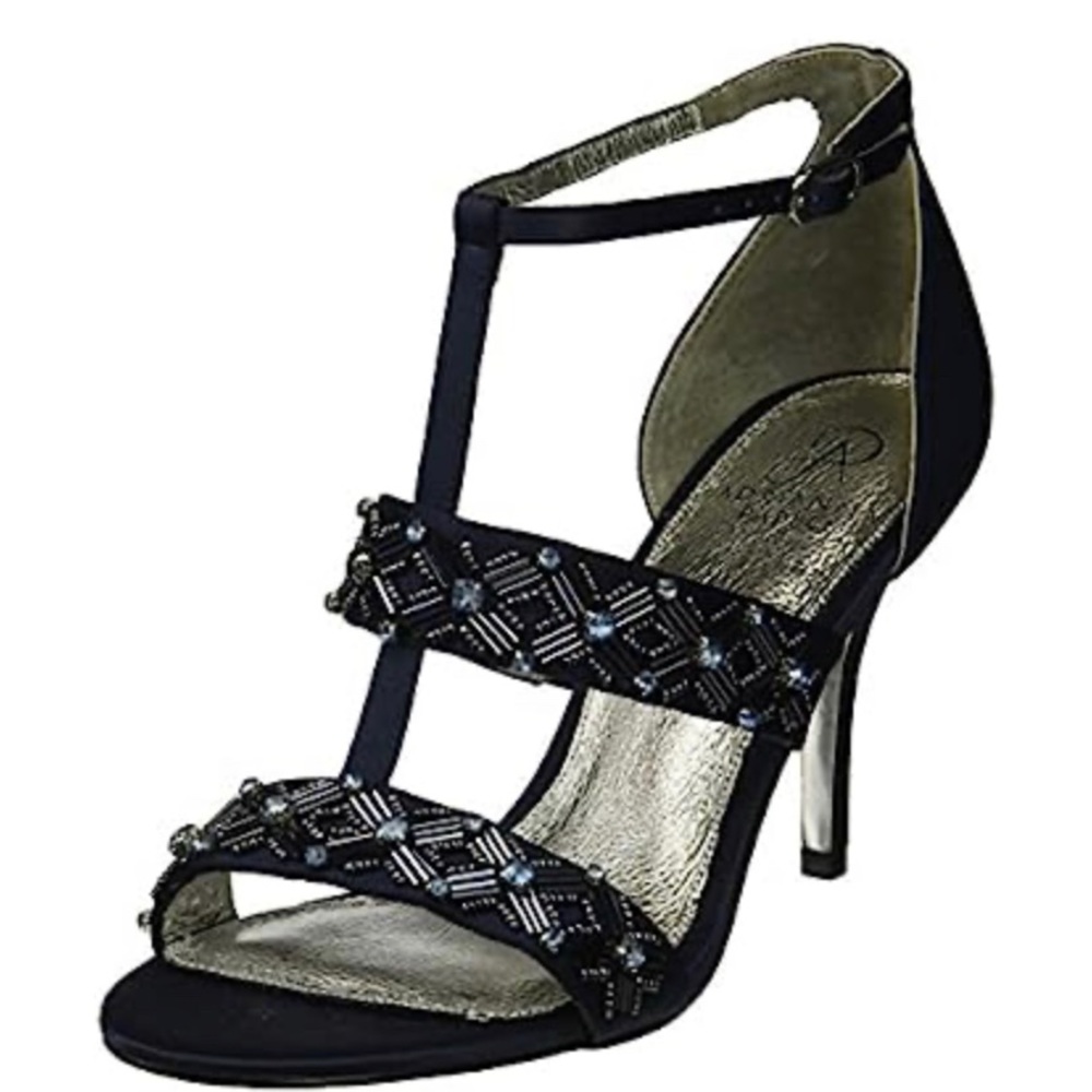 Adrianna Papell Amabel Navy Satin Heel, size 5.5M US, New in box!
